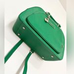 DKNY  Kelly Green Saffiano Leather Bowler Bag Photo 1