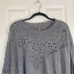 Free People Gray Sweater Wool Alpaca Lightweight Dolman Cut Out Size Extra Small Photo 2