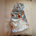 Women Floral Blue Midi dress Size Medium Photo 9
