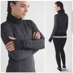 Lululemon Runderful 1/2 zip Black Heathered Slim Fit Running Jacket Photo 1