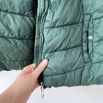 Madden NYC green puffed winter jacket coat hooded pockets nylon warm size large Photo 4