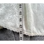 Vintage Lorraine Robe Womens M White Satin Floral Lace Feminine Boho Romantic Size M Photo 8