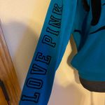 PINK - Victoria's Secret ❤️ Victoria’s Secret Pink Sweatshirt w/ Pockets and Velvet detailing Dark Teal Photo 4