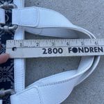 Emporio Armani Vintage Handbag Fabric Blue/White Made In Italy Purse Leather Photo 10