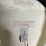 Chico's Chico’s no-iron white‎ button down shirt women’s size 1 professional business Photo 2