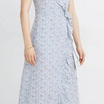 Madewell Ruffled Wrap Maxi Dress in Americana Floral women’s size 4 small Photo 0