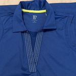 EP New York size small blue sleeveless collared V neck top EUC worn Blue Photo 2