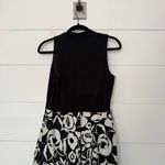 Talbots  Women’s 10 Black White Patterned Dress Vintage Photo 4