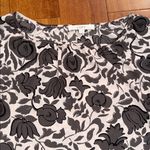 Loft Women's pink & brown floral boat neck long sleeve blouse Size M Photo 1