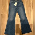 frame denim NWT Le Easy Flare Jeans Undone Hem Drizzle 30 Photo 2
