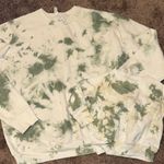 Mommy & me size large and 2T green white tie dye sweatshirt matching set! Photo 0