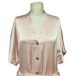 Overlover Cherokee Pink Powder Satin‎ Romper Playsuit Size XS Photo 3