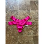 SKIMS Swim Knit Strappy Bikini Bottom Magenta Size 3X Photo 3
