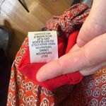 Cotton Candy Red Boho Plunge Tie Front Romper Long Sleeve Small Flowy Shorts Photo 8