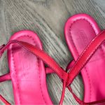 Coach  Robyn Turn Lock Leather T-Strap Thong Sandals Hot Pink Women’s Size 7.5 Photo 2