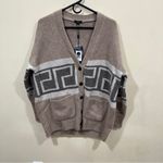 Rails NWT Women's  Chelsea Cardigan Brown/Print size Large wool Photo 1