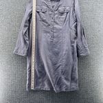 Boden Womens Dress Size 12‎ Pure Linen Shirt Dress Pockets Casual Spring Work Gray Photo 3
