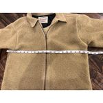The Great Outdoors Faux Sheering Sherpa Cropped Jacket Women Large Neutral Twee Brown Photo 4