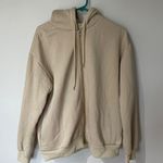 SheIn Tan Zip Up Hoodie Photo 0