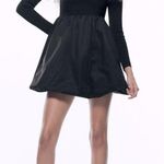 ZARA  COMBINATION KNIT MINI DRESS BLACK SIZE M NEW Photo 0