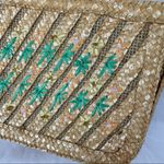 Vintage Boho Wheatstraw Tropical Floral Bag Yellow Photo 8