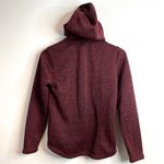 Eddie Bauer Radiator Fleece Sweater Jacket Hoodie Red Black Buffalo Plaid M cozy Photo 5