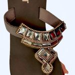 Mixit  Brown Beaded Sandals 6 Photo 1