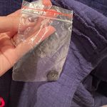 Garnet Hill NWT Royal Blue Organic Cotton Tiered Mini Dress Size Medium Button Photo 8