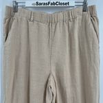 Quince  100% European Linen Pants in Driftwood Tan Cropped Women's Size Large Photo 4