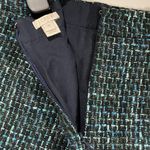 J.Crew  Tweed Mini Skirt Style F7474 Black Blue Green Size 00 Photo 6