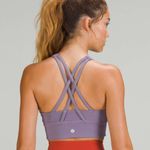 Lululemon Energy High Neck Longline Tough Bra Medium Support Purple Ash 8 $68 Photo 1
