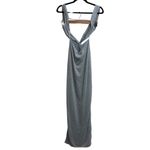 Baobab Collection NEW NWT Baobab Rio Front Twist Cutout Maxi Dress In Silver Photo 7