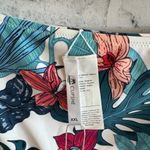 Cupshe NWT! Women’s reversible tropical monstera leaf - peach bikini bottoms XXL Photo 2