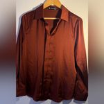 Allegra K  women’s Rust Button Down Shirt Photo 7