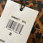 7 For All Mankind NWT Leopard-Print High-Rise Slim-Fit Kick Flare Jeans Photo 10