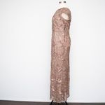 Alex Evenings  Long Embroidered Lace Cap Sleeve Gown Photo 5