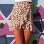 Zaful Frill Cheetah Skirt  Photo 0