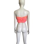 ZARA  Orange and Pink Floral Corset Crop Top Photo 3