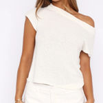 White Fox Boutique Finding Time Off Shoulder Knit Top Photo 0