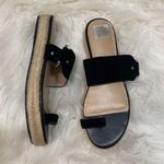 H by Halston  Savannah Suede Buckle Espadrille Slide Sandals size 8 Photo 0