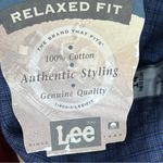 Lee Vintage Y2K Relaxed Fit No Stretch Khaki Plaid Pants Blue & Tan Plaid Print Photo 12