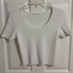 Boutique top with pearl detailing White Size L Photo 0