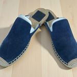 Tory Burch  Max Espadrille Slide – Royal Navy Suede Size 7 Photo 0
