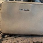 Michael Kors Gray Leather Purse Photo 0