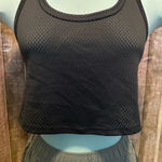 Aerie Grey Mesh Crop Top Photo 0