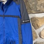 Columbia Blue/Black Vintage Packable Windbreaker Jacket Photo 3