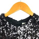 Dress the Population  Sabrina Fringe Petal Mini Black Sequin Cocktail Dress XS Photo 3