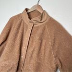 PINK - Victoria's Secret Victoria’s secret PINK brown teddy button snap jacket size large light weight Photo 4
