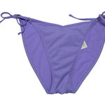 Hollister  Womens Bikini Bottoms Sz M Lavender‎ Ties on Sides Ribbed Photo 0