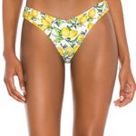 We Wore What  Delilah Bikini Bottom in White Lemons Photo 2